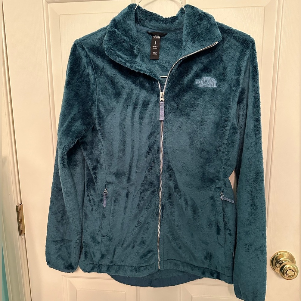 The North Face Fleece Jacket Women Small Teal Blue